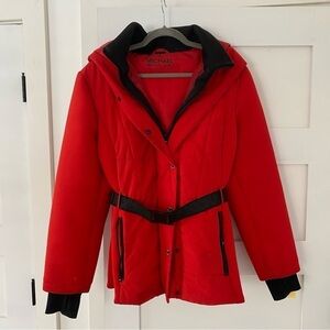 Michael Kors Women’s Quilted Belted Puffer Coat - Size XL